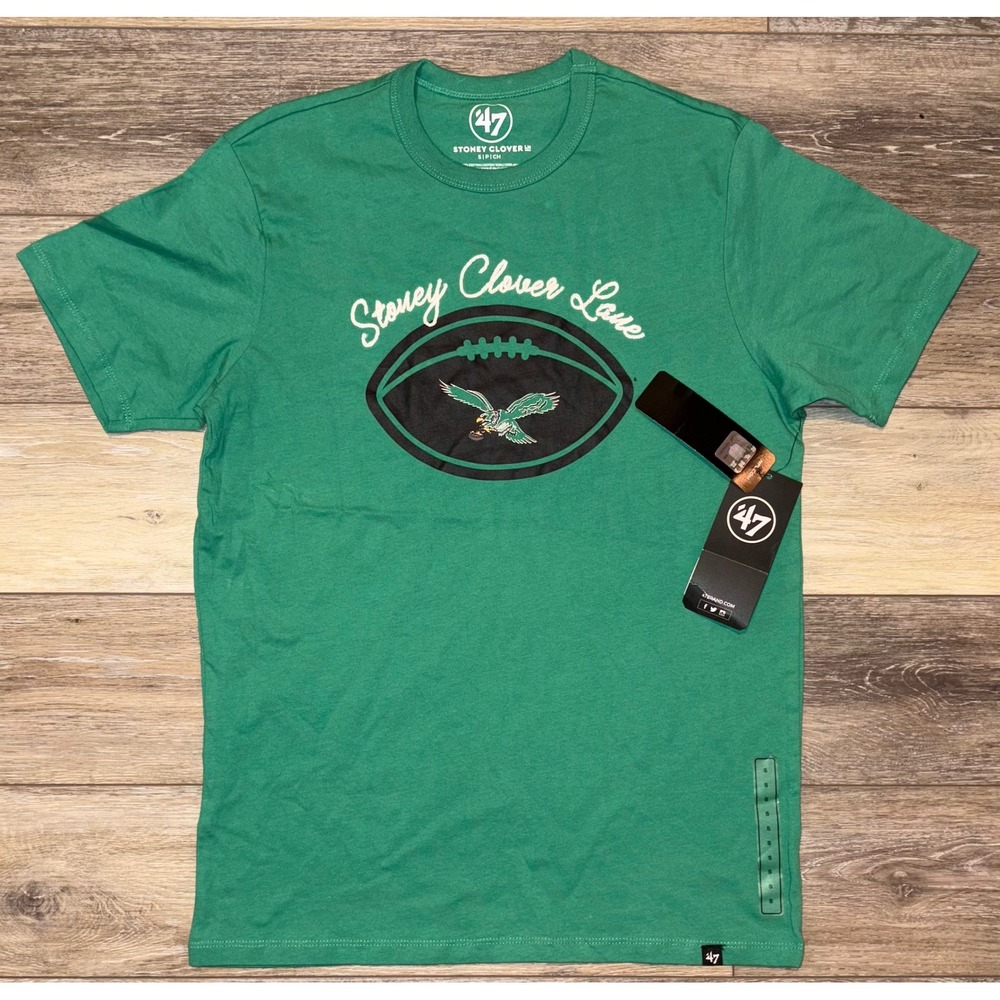 NWT Women's Philadelphia Eagles 47 Brand X Stoney Clover Lane Tee - Small -Green